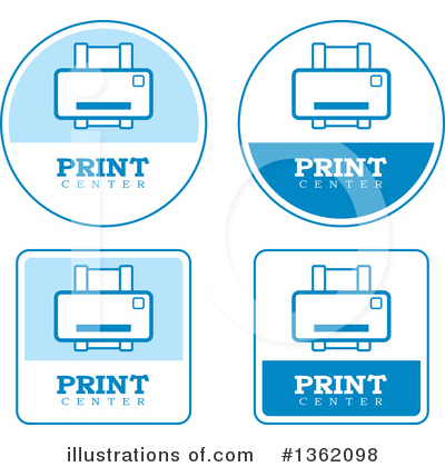 Printer Clipart #1362098 by Cory Thoman