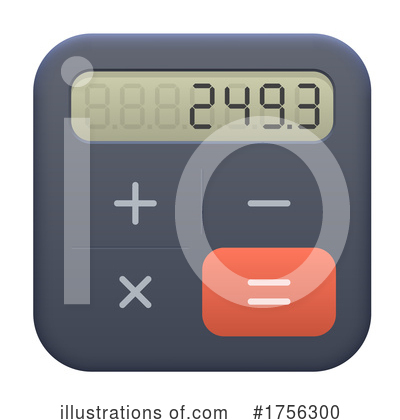 Calculator Clipart #1756300 by Vector Tradition SM