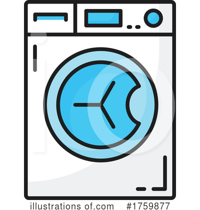 Washing Machine Clipart #1759877 by Vector Tradition SM