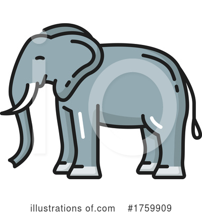 Elephant Clipart #1759909 by Vector Tradition SM