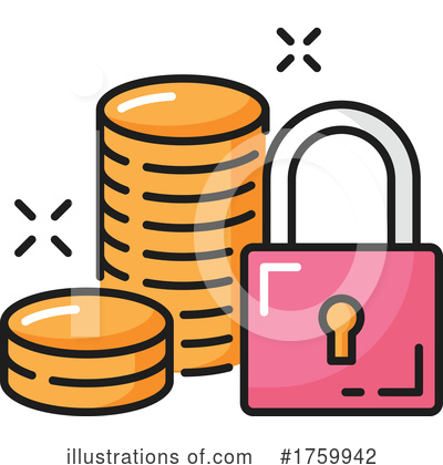 Padlock Clipart #1759942 by Vector Tradition SM