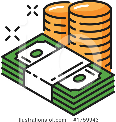 Cash Money Clipart #1759943 by Vector Tradition SM