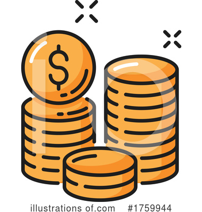Coin Clipart #1759944 by Vector Tradition SM