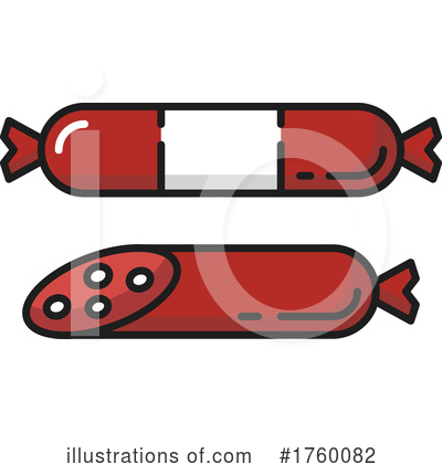 Sausage Clipart #1760082 by Vector Tradition SM
