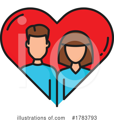 Couple Clipart #1783793 by Vector Tradition SM