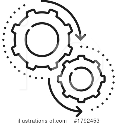 Gears Clipart #1792453 by Vector Tradition SM
