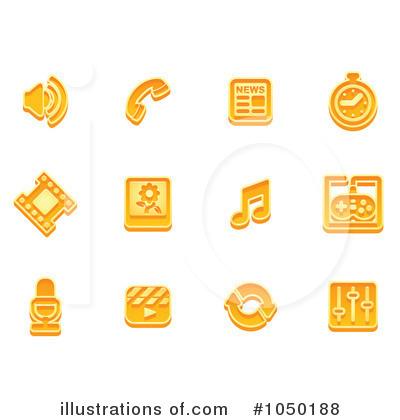 Royalty-Free (RF) Icons Clipart Illustration by AtStockIllustration - Stock Sample #1050188