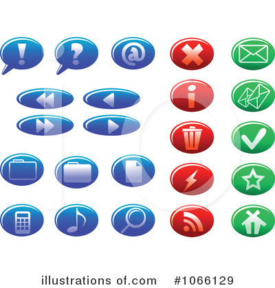 Royalty-Free (RF) Icons Clipart Illustration by Vector Tradition SM - Stock Sample #1066129