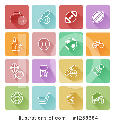 Royalty-Free (RF) Icons Clipart Illustration by AtStockIllustration - Stock Sample #1258664