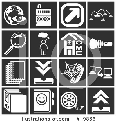 Royalty-Free (RF) Icons Clipart Illustration by AtStockIllustration - Stock Sample #19866