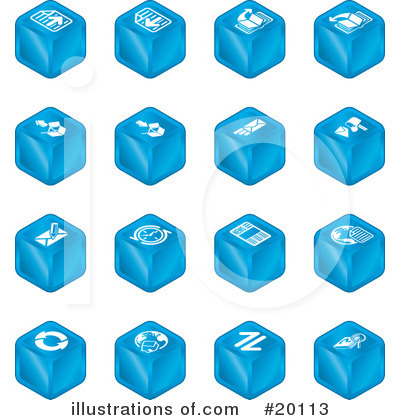 Royalty-Free (RF) Icons Clipart Illustration by AtStockIllustration - Stock Sample #20113