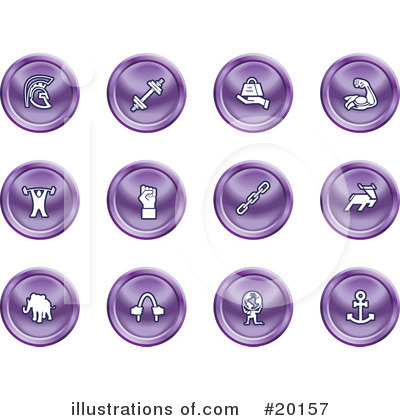 Royalty-Free (RF) Icons Clipart Illustration by AtStockIllustration - Stock Sample #20157