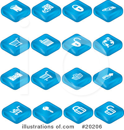 Royalty-Free (RF) Icons Clipart Illustration by AtStockIllustration - Stock Sample #20206