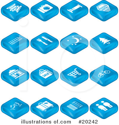 Royalty-Free (RF) Icons Clipart Illustration by AtStockIllustration - Stock Sample #20242