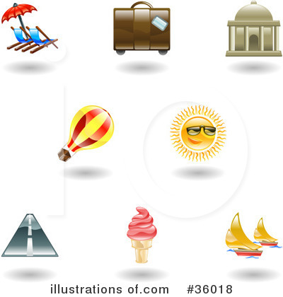 Royalty-Free (RF) Icons Clipart Illustration by AtStockIllustration - Stock Sample #36018