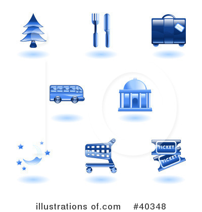 Royalty-Free (RF) Icons Clipart Illustration by AtStockIllustration - Stock Sample #40348