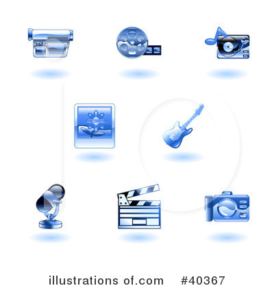 Movies Clipart #40367 by AtStockIllustration