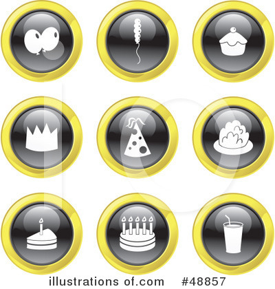 Royalty-Free (RF) Icons Clipart Illustration by Prawny - Stock Sample #48857