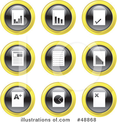 Royalty-Free (RF) Icons Clipart Illustration by Prawny - Stock Sample #48868