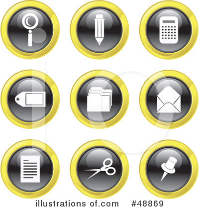 Royalty-Free (RF) Icons Clipart Illustration by Prawny - Stock Sample #48869