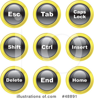 Computer Keyboard Clipart #48891 by Prawny