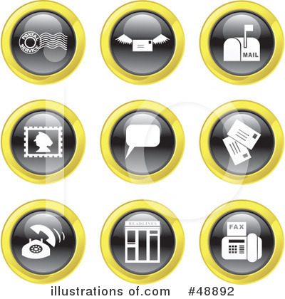 Royalty-Free (RF) Icons Clipart Illustration by Prawny - Stock Sample #48892