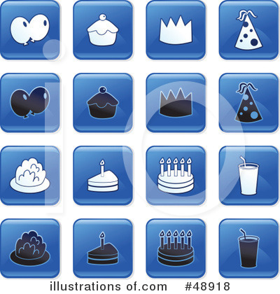 Royalty-Free (RF) Icons Clipart Illustration by Prawny - Stock Sample #48918