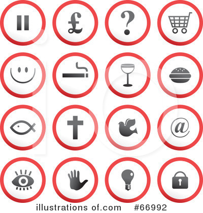 Royalty-Free (RF) Icons Clipart Illustration by Prawny - Stock Sample #66992