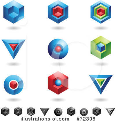 Royalty-Free (RF) Icons Clipart Illustration by cidepix - Stock Sample #72308