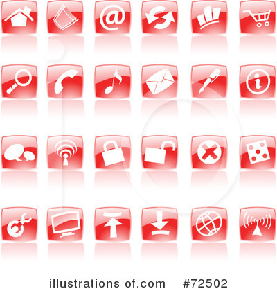 Royalty-Free (RF) Icons Clipart Illustration by cidepix - Stock Sample #72502