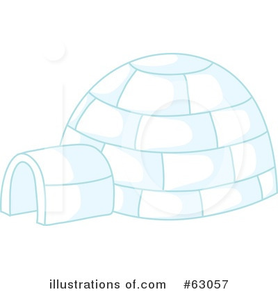 Royalty-Free (RF) Igloo Clipart Illustration by Rosie Piter - Stock Sample #63057