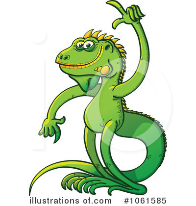 Royalty-Free (RF) Iguana Clipart Illustration by Zooco - Stock Sample #1061585