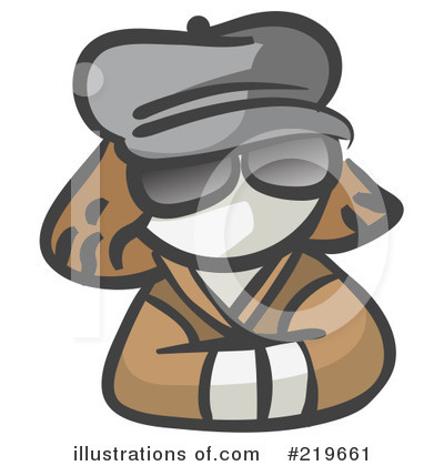 Royalty-Free (RF) Incognito Clipart Illustration by Leo Blanchette - Stock Sample #219661