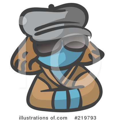 Royalty-Free (RF) Incognito Clipart Illustration by Leo Blanchette - Stock Sample #219793