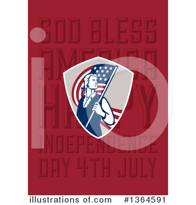 Royalty-Free (RF) Independence Day Clipart Illustration by patrimonio - Stock Sample #1364591