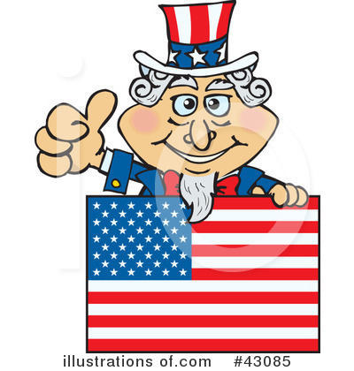 Royalty-Free (RF) Independence Day Clipart Illustration by Dennis Holmes Designs - Stock Sample #43085