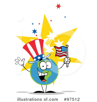 Royalty-Free (RF) Independence Day Clipart Illustration by Hit Toon - Stock Sample #97512