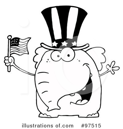 Royalty-Free (RF) Independence Day Clipart Illustration by Hit Toon - Stock Sample #97515