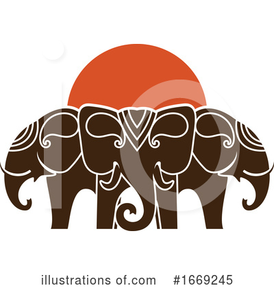 Elephant Clipart #1669245 by Vector Tradition SM