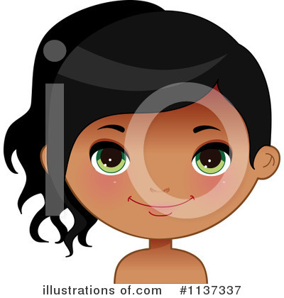 Black Girl Clipart #1137337 by Melisende Vector