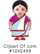 Indian Woman Clipart #1242458 by Lal Perera