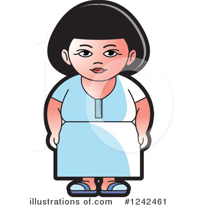 Royalty-Free (RF) Indian Woman Clipart Illustration by Lal Perera - Stock Sample #1242461