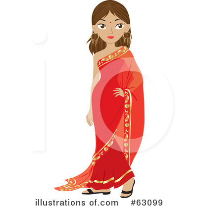Indian Woman Clipart #63099 by Rosie Piter