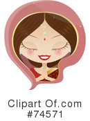 Indian Woman Clipart #74571 by Melisende Vector