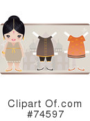 Indian Woman Clipart #74597 by Melisende Vector
