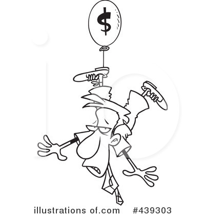 Royalty-Free (RF) Inflation Clipart Illustration by toonaday - Stock Sample #439303