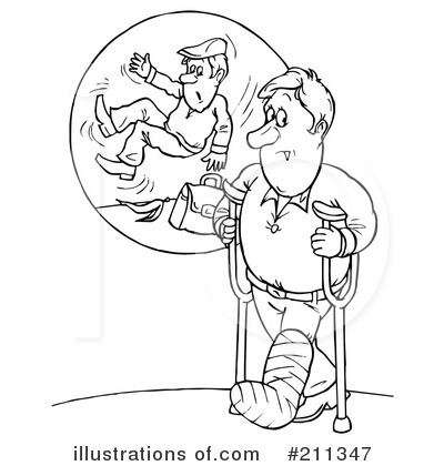 Royalty-Free (RF) Injury Clipart Illustration by Alex Bannykh - Stock Sample #211347
