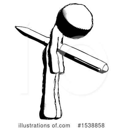 Royalty-Free (RF) Ink Design Mascot Clipart Illustration by Leo Blanchette - Stock Sample #1538858