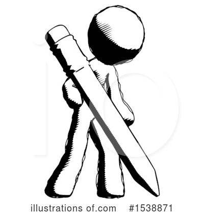 Royalty-Free (RF) Ink Design Mascot Clipart Illustration by Leo Blanchette - Stock Sample #1538871