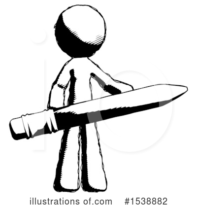 Royalty-Free (RF) Ink Design Mascot Clipart Illustration by Leo Blanchette - Stock Sample #1538882